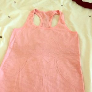 Pink lululemon tank